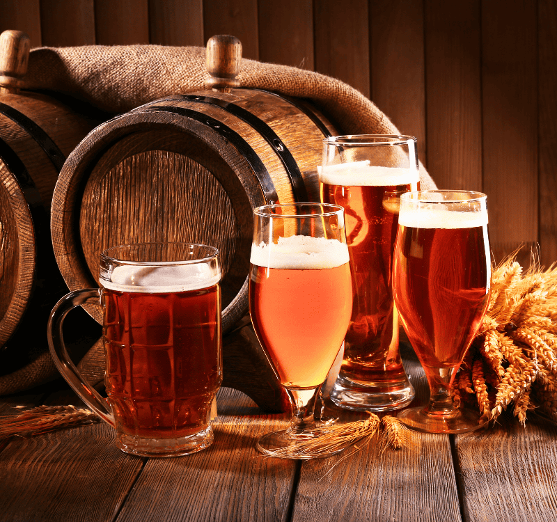 Verschillende bieren voor bierproeven